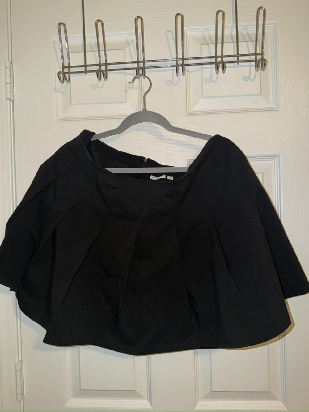 Torrid LoveSick Black Pleated Bengaline Skort 1X NWT
